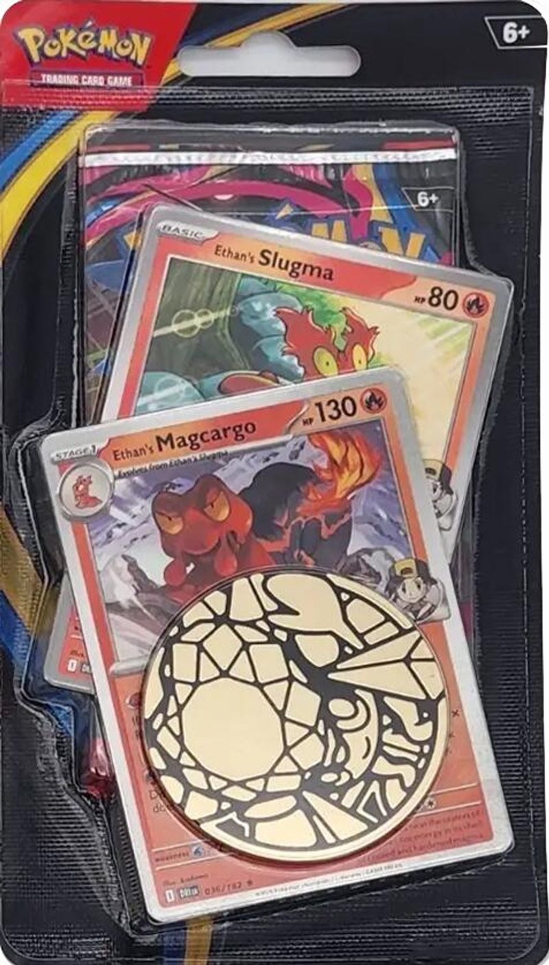 Phantasmal Flames Coin Booster — Ethan's Slugma + Magcargo (sealed)