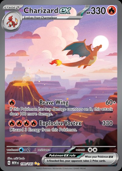 Charizard ex 199/165 — Pokémon 151 — Special Illustration Rare