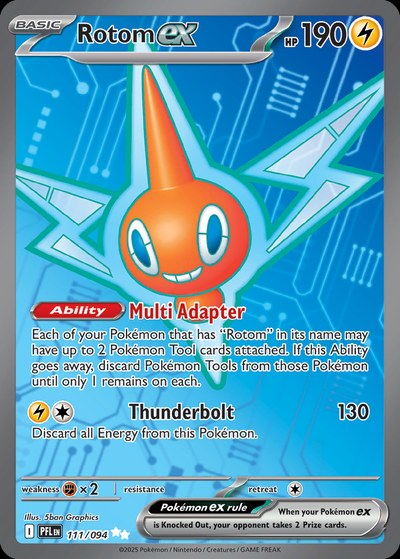 Rotom ex 126/094 — Phantasmal Flames — Illustration Rare