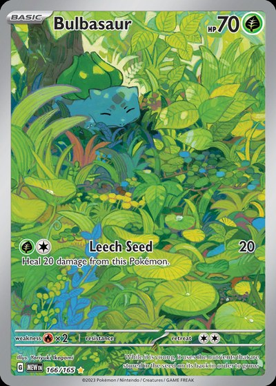 Bulbasaur 166/165 — Pokémon 151 — Illustration Rare