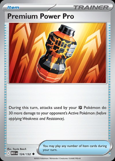 Premium Power Pro 124/132 — Mega Evolution — Reverse Holo
