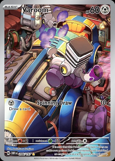 Varoom 206/197 — Obsidian Flames — Illustration Rare