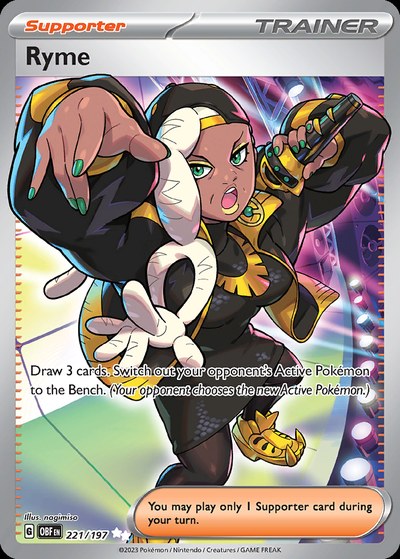 Ryme 221/197 — Obsidian Flames — Ultra Rare (Full Art)