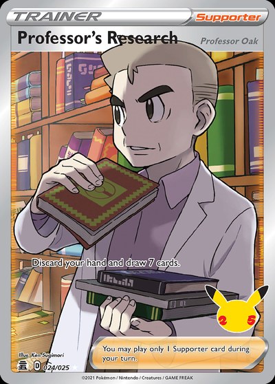 Professor's Research (Professor Oak) 024/025 — Celebrations — Ultra Rare (Full Art)