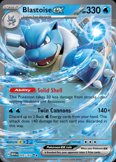 Blastoise ex 9 — Pokémon 151