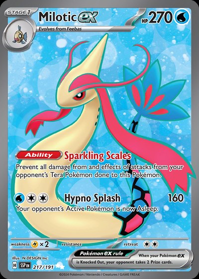 Milotic ex 217 — Surging Sparks