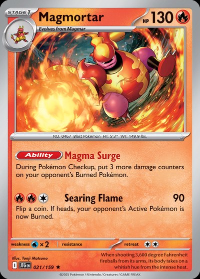 Magmortar 21 — Journey Together — Holo Rare