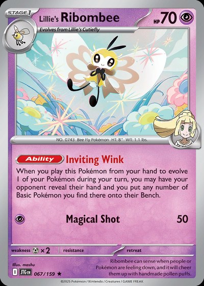 Lillie's Ribombee 67 — Journey Together — Holo Rare