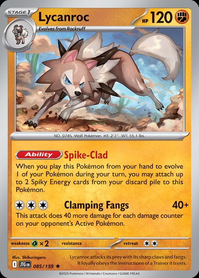 Lycanroc 85 — Journey Together — Holo Rare