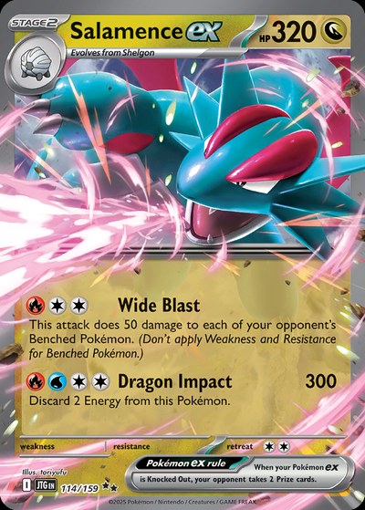 Salamence ex 114 — Journey Together — Ultra Rare