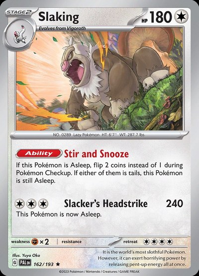 Slaking 162 — Paldea Evolved — Cosmos Holo