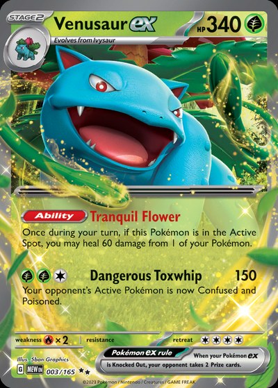 Venusaur ex 3/165 — Pokémon 151 — Double Rare
