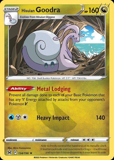 Hisuian Goodra 134 — Lost Origin — Holo