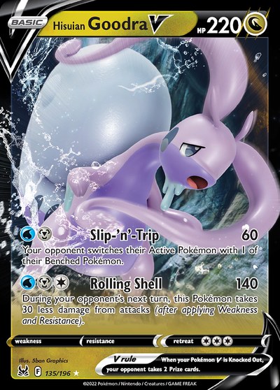 Hisuian Goodra V 135 — Lost Origin — Ultra Rare