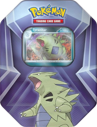 Triple Whammy Tin — Larvitar, Pupitar, Tyranitar (sealed)