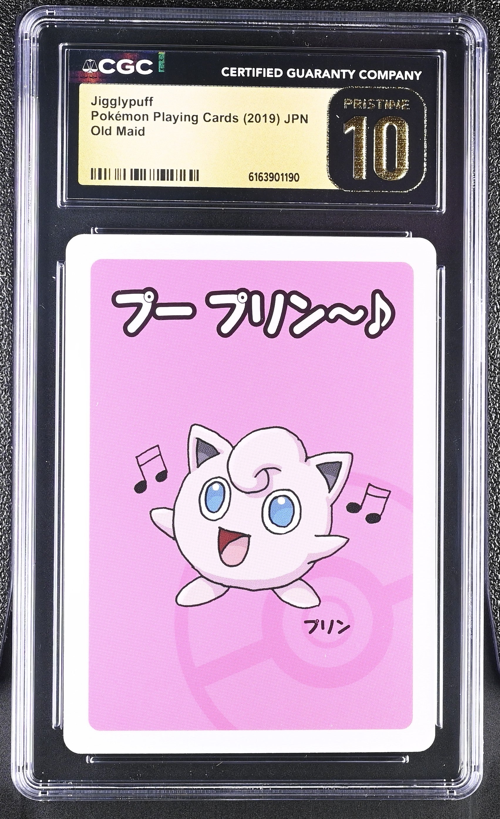 Jigglypuff Japanese Old Maid CGC Pristine 10 Pokemon Graded Slab — photo 3