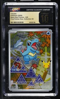 Totodile #048 Black Star Promo First Partner Collection CGC Pristine 10 Pokemon Graded Slab — front