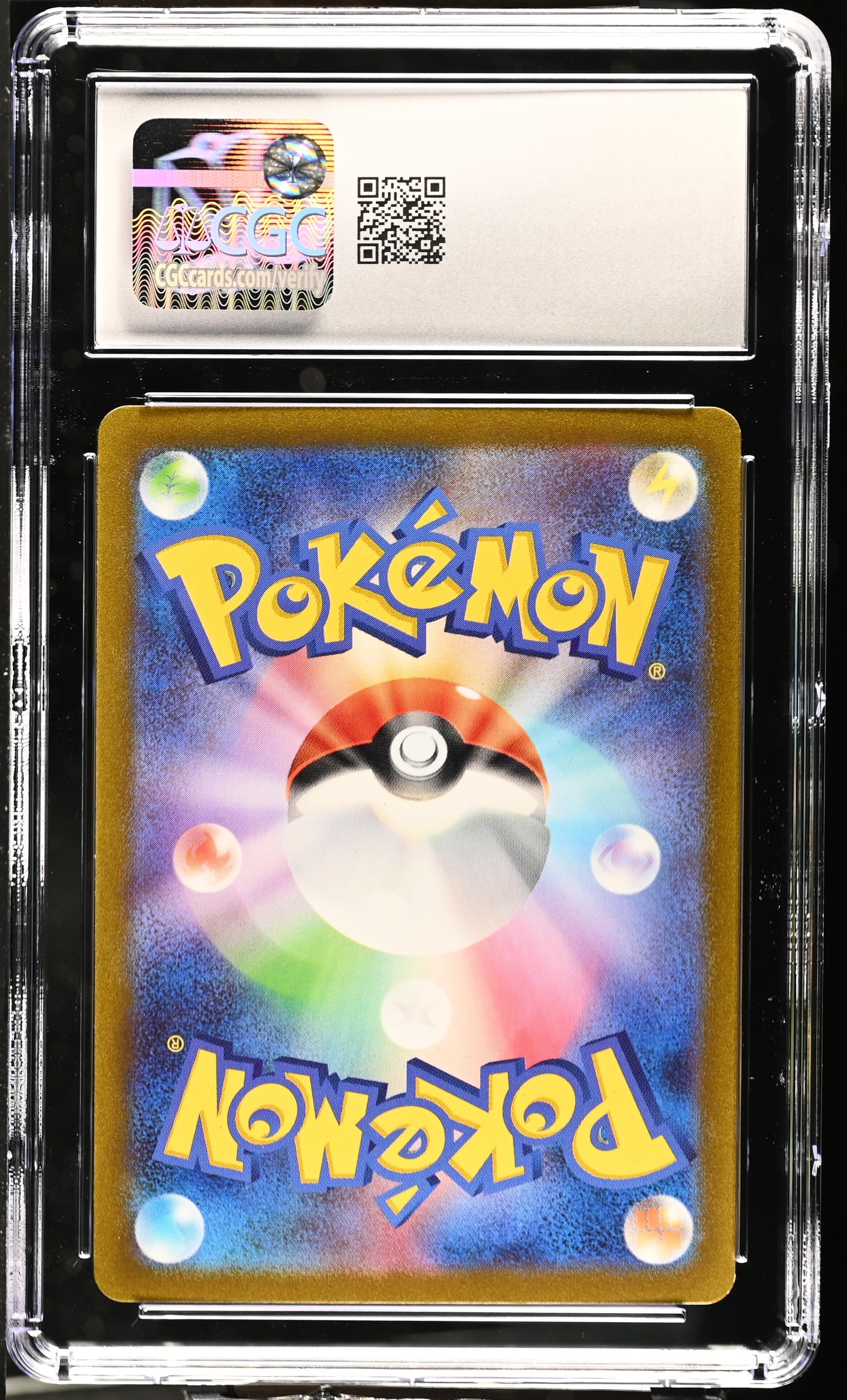 Bulbasaur #001/165 Master Ball Reverse Holo Japanese 151 CGC Gem Mint 10 Pokemon Graded Slab — back
