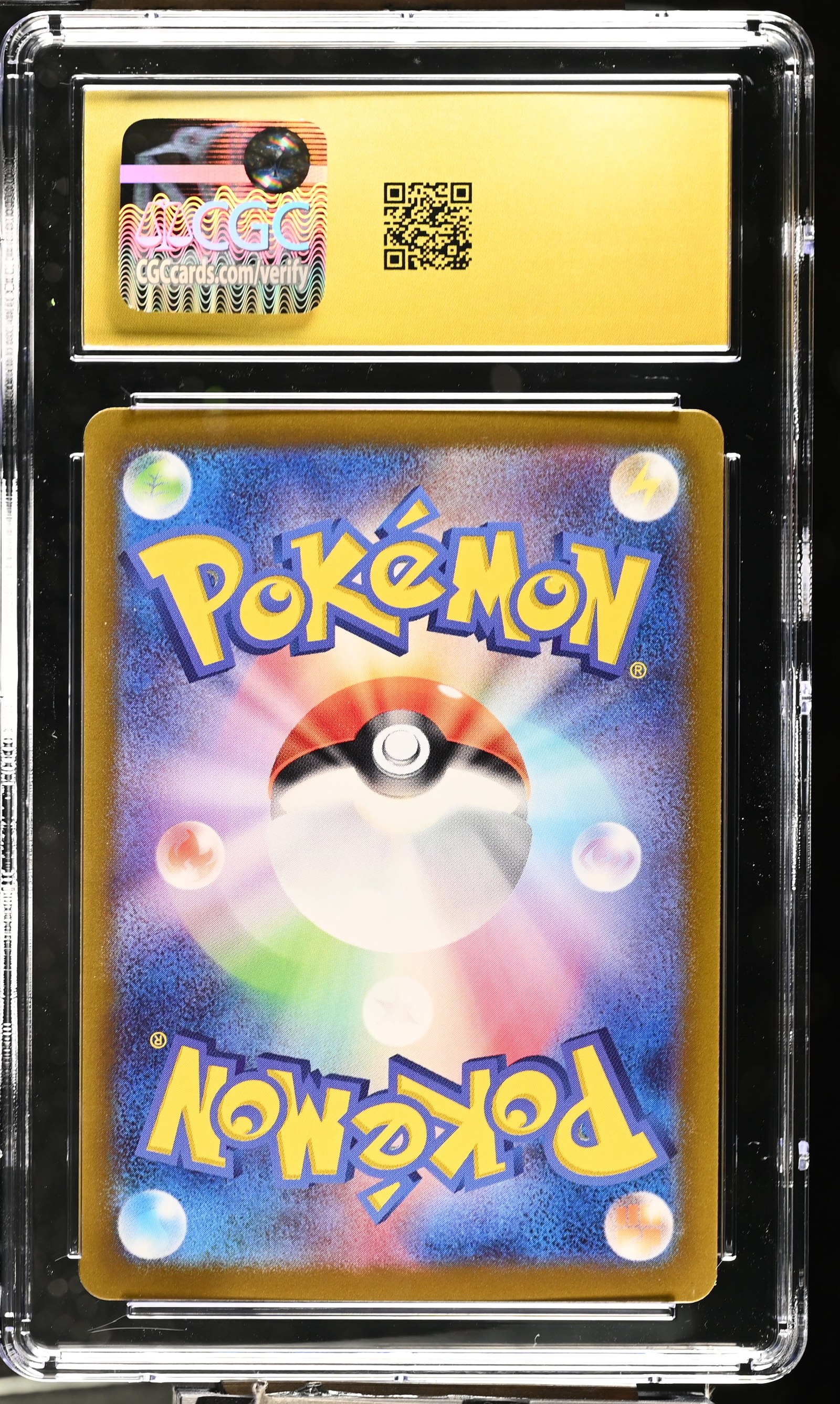 Wailord #103/100 Japanese Battle Partners CGC Pristine 10 Pokemon Graded Slab — back