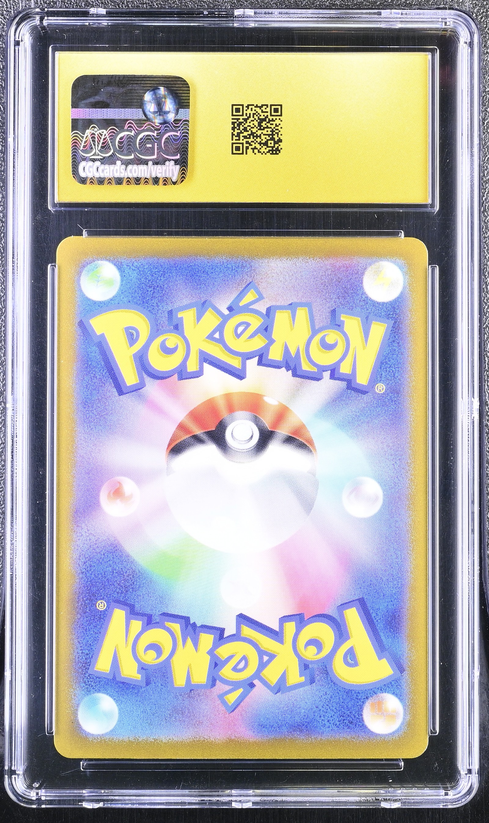 Dratini #147/165 Reverse Holo Japanese 151 CGC Pristine 10 Pokemon Graded Slab — back