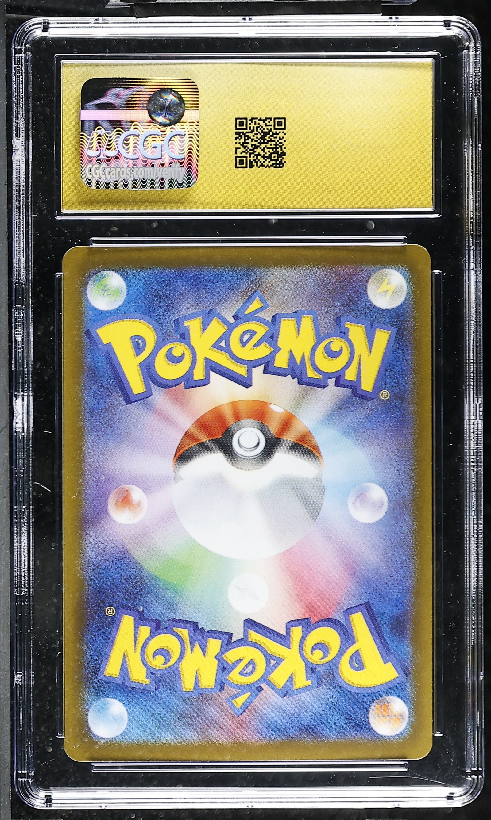 Jolteon ex #052/187 Japanese Terastal Festival CGC Pristine 10 Pokemon Graded Slab — back