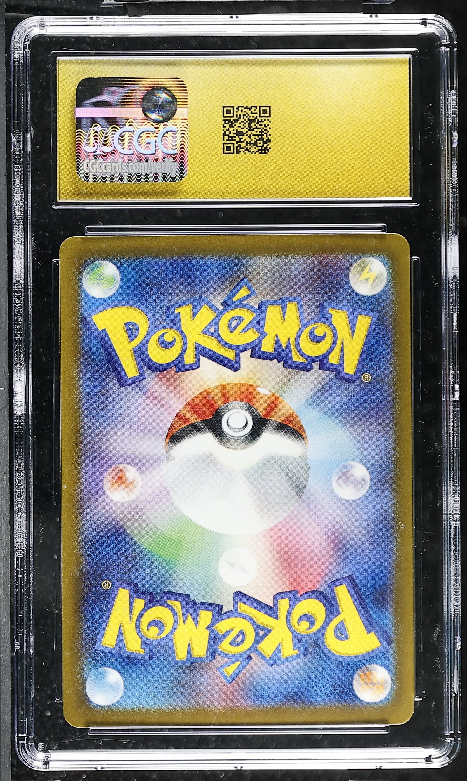 Slowbro #037/190 Japanese Shiny Treasure Ex CGC Pristine 10 Pokemon Graded Slab — back