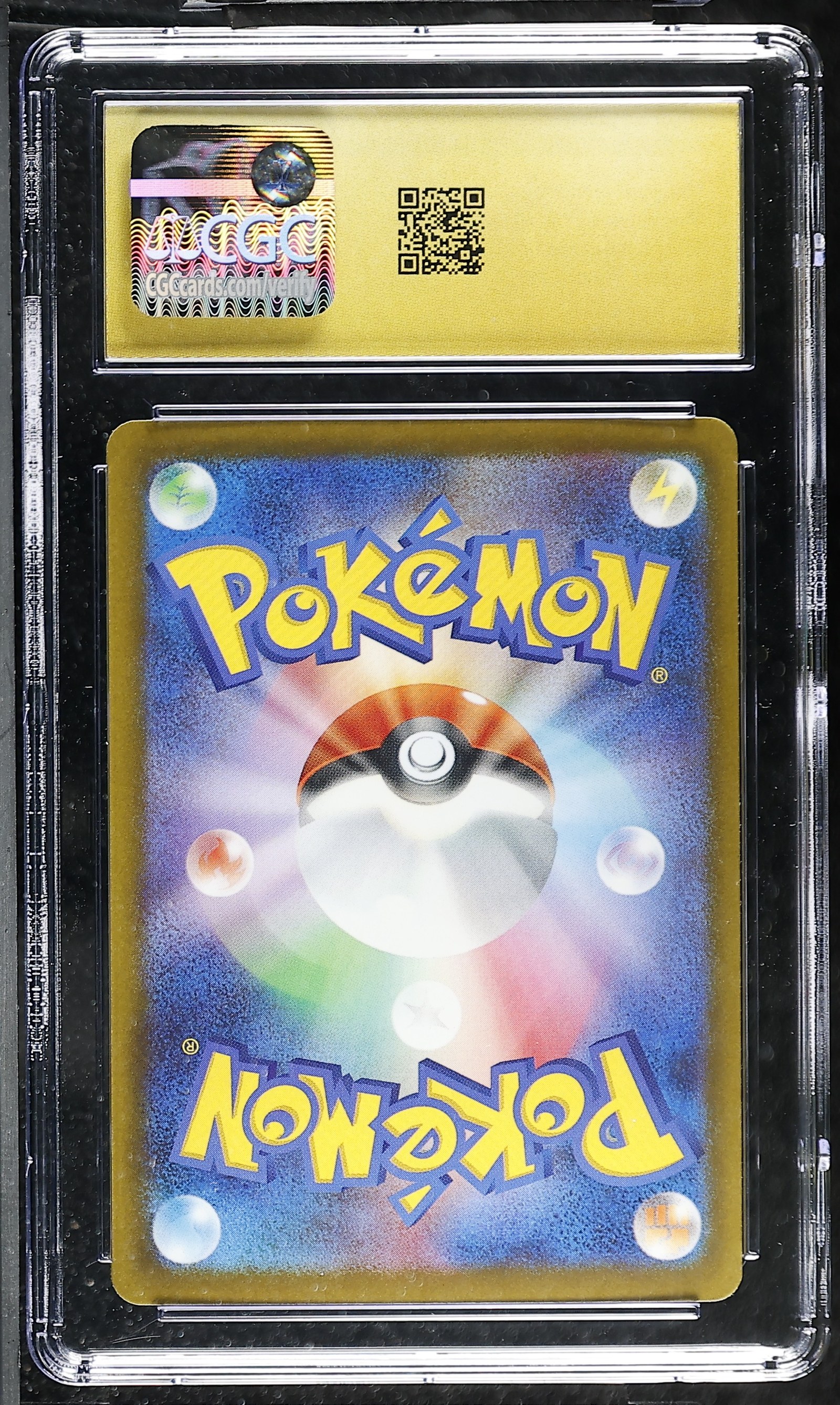 Mega Pyroar ex #097/083 Japanese Ninja Spinner CGC Pristine 10 Pokemon Graded Slab — back