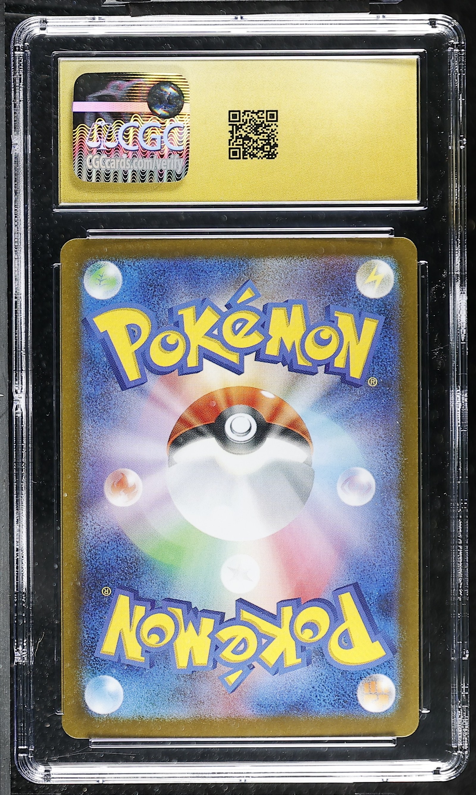 Oshawott #018/086 Reverse Holo Japanese White Flare CGC Pristine 10 Pokemon Graded Slab — back