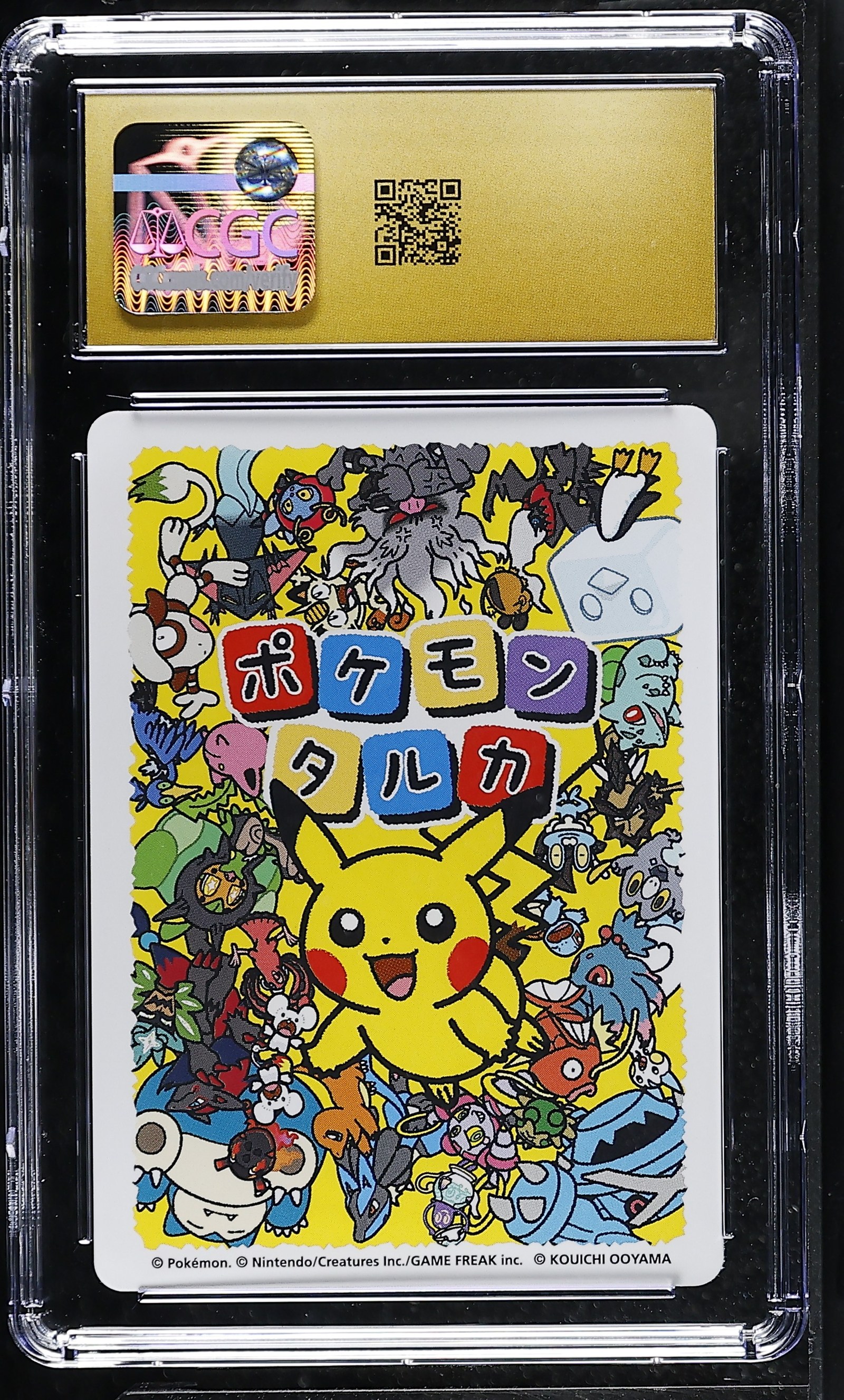Darkrai Japanese Taruka CGC Pristine 10 Pokemon Graded Slab — back