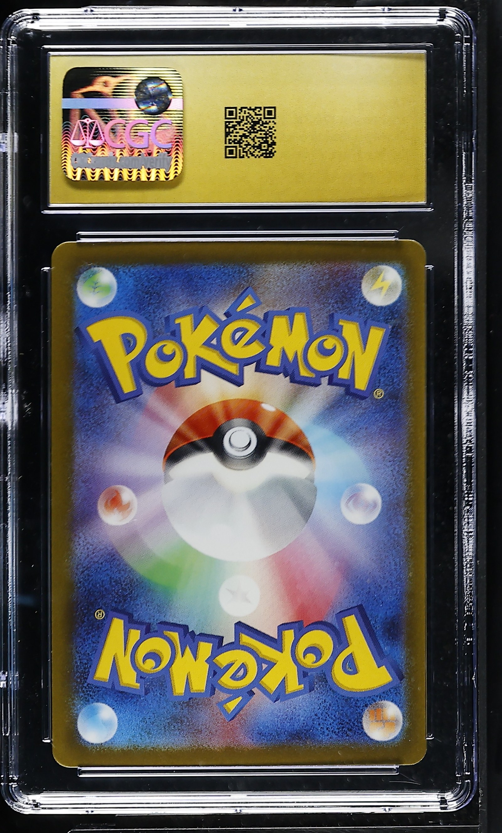 Quaxly #224/190 Japanese Shiny Treasure Ex CGC Pristine 10 Pokemon Graded Slab — back