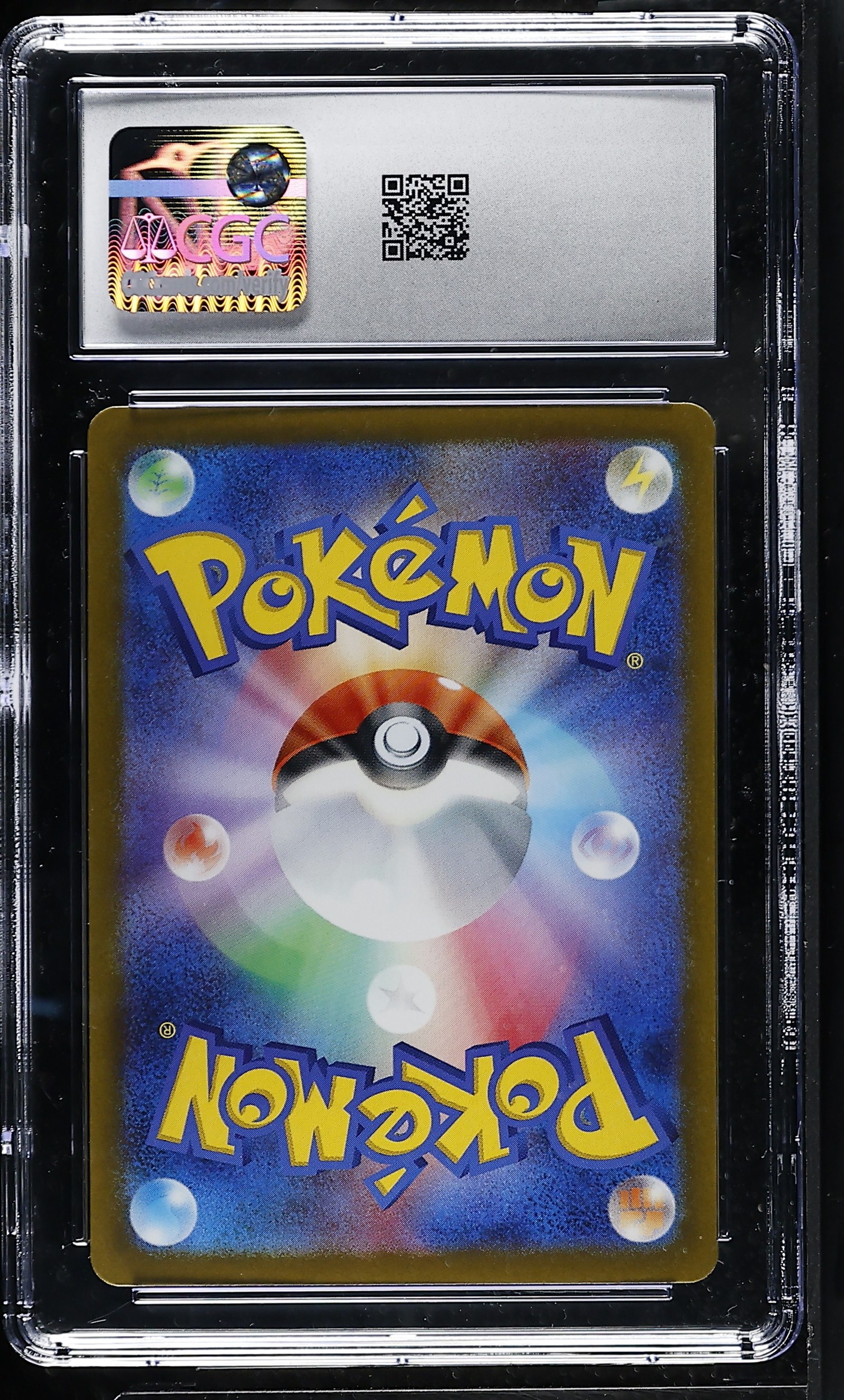 Nidoran ♂ #032/165 Master Ball Reverse Holo Japanese 151 CGC Gem Mint 10 Pokemon Graded Slab — back