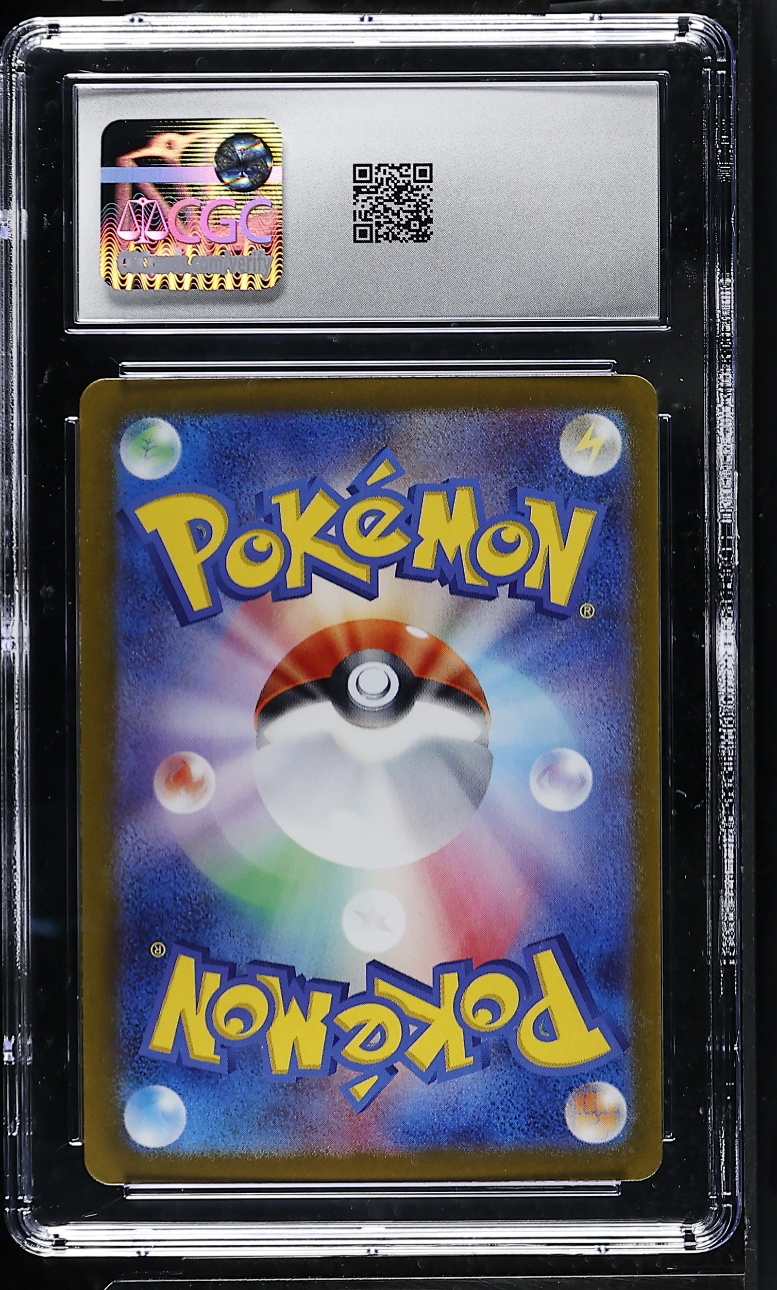 Pidgey #016/165 Master Ball Reverse Holo Japanese 151 CGC Gem Mint 10 Pokemon Graded Slab — back