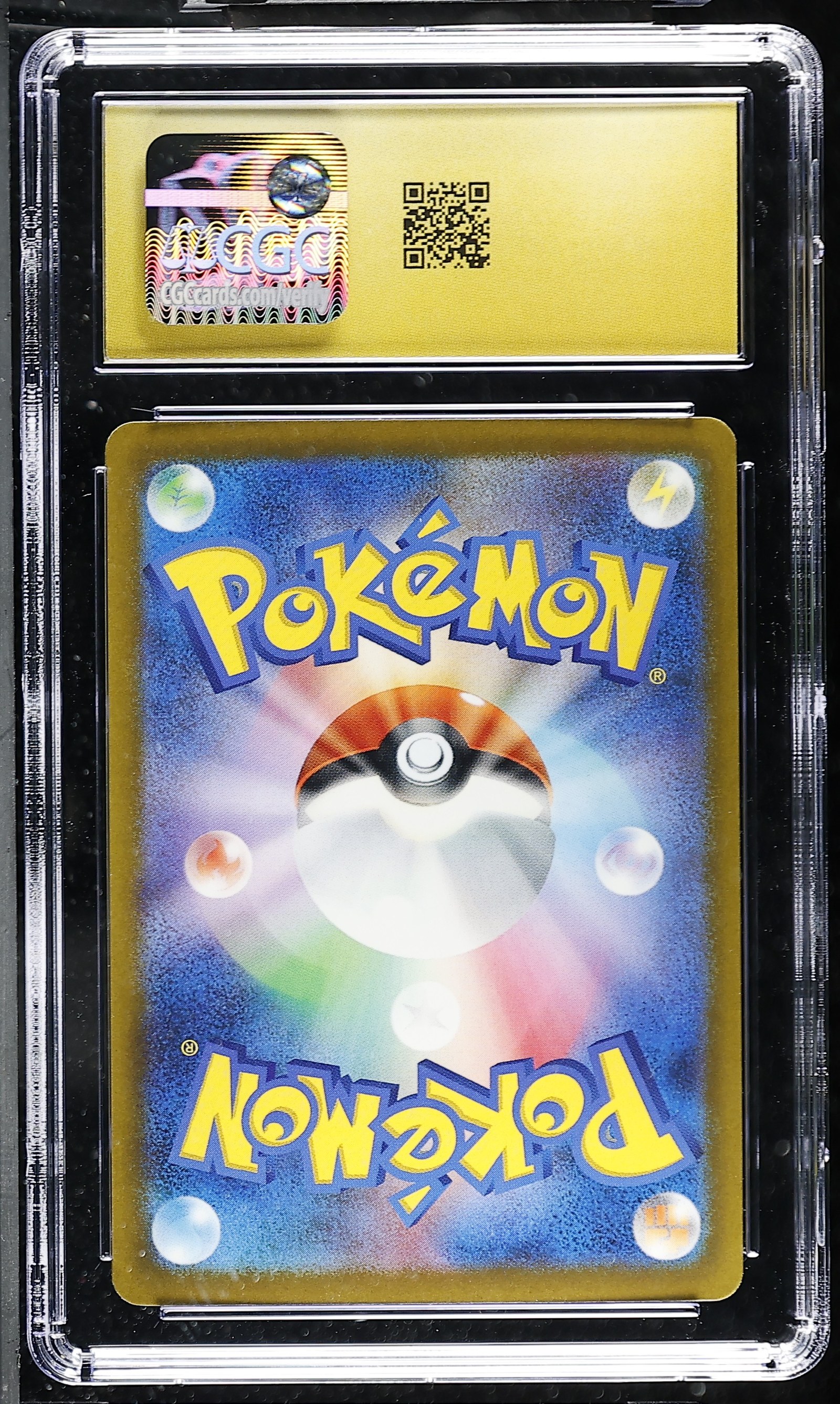 Mega Darkrai ex #099/081 Japanese Abyss Eye CGC Pristine 10 Pokemon Graded Slab — back
