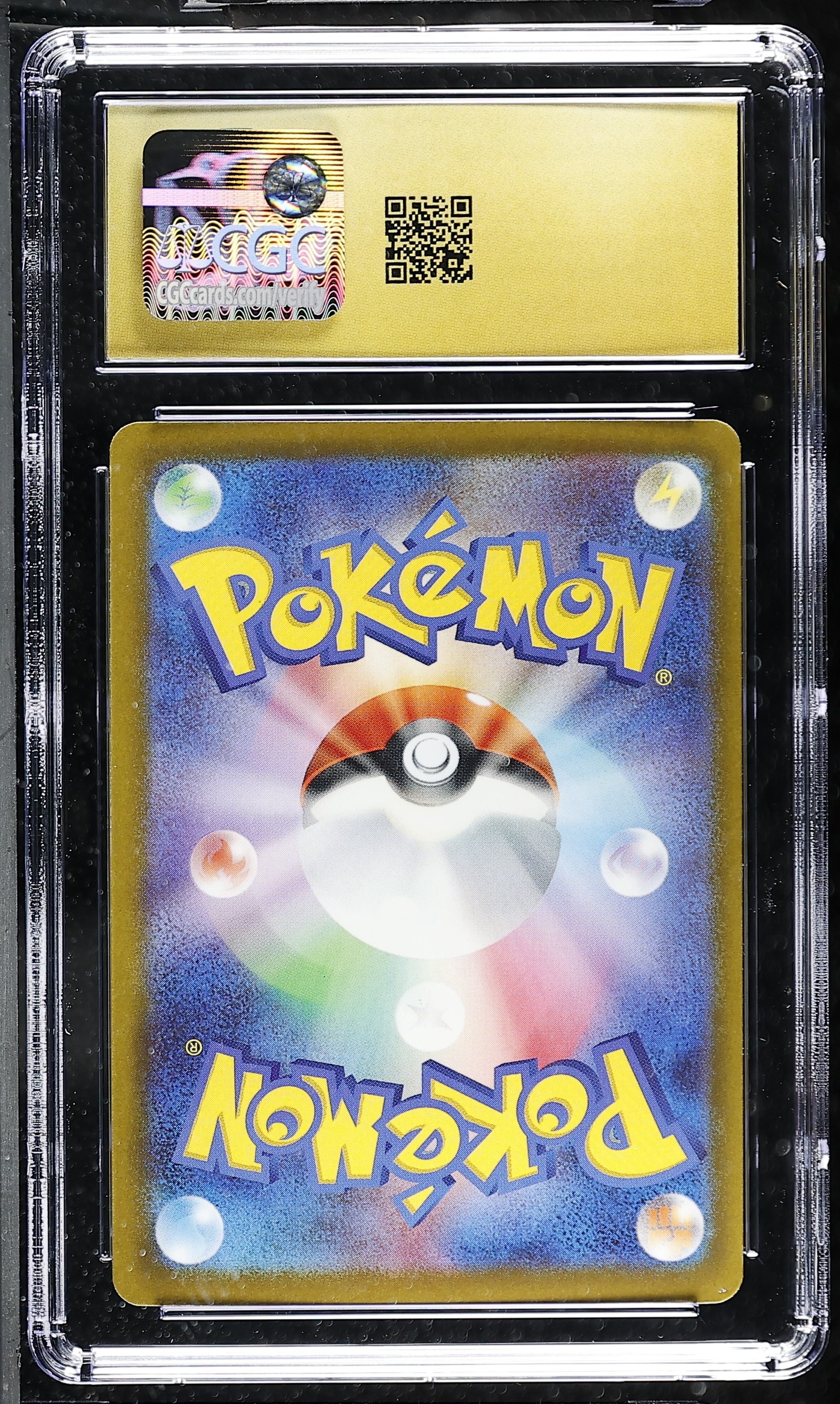 Cinccino ex #103/083 Japanese Ninja Spinner CGC Pristine 10 Pokemon Graded Slab — back