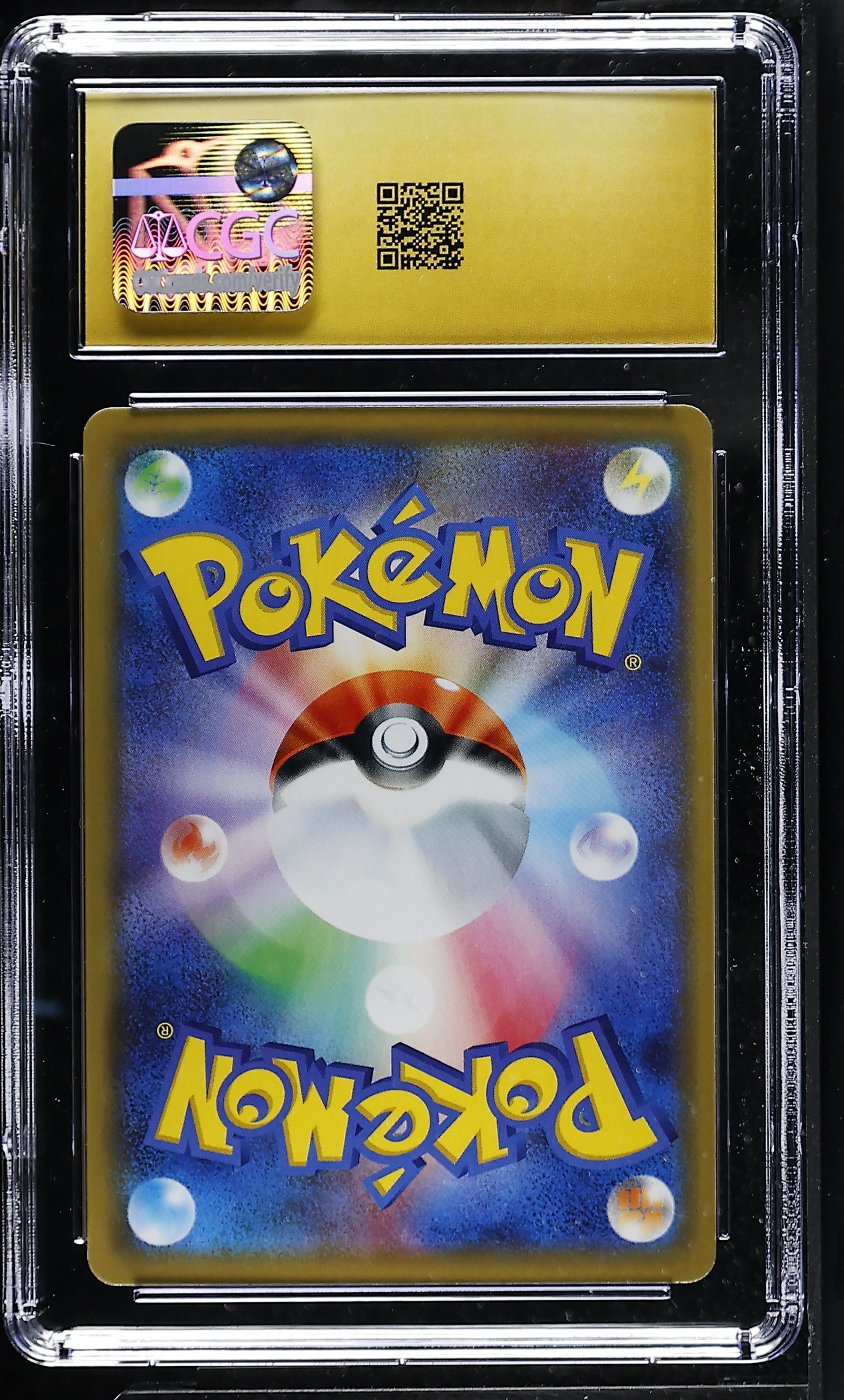 Mewtwo & Mew GX #052/173 Japanese Tag All Stars CGC Pristine 10 Pokemon Graded Slab — back
