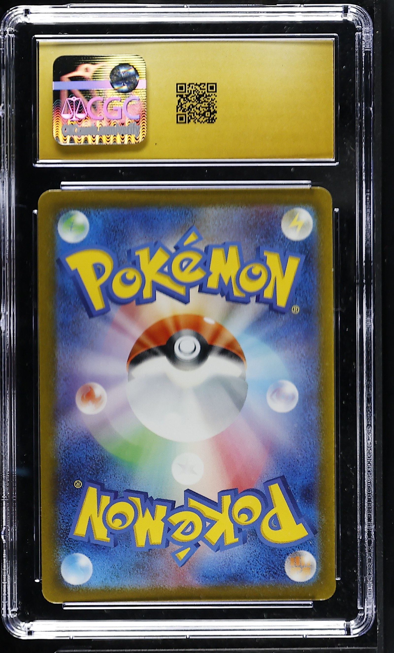Mew ex #195/165 Japanese 151 CGC Pristine 10 Pokemon Graded Slab — back