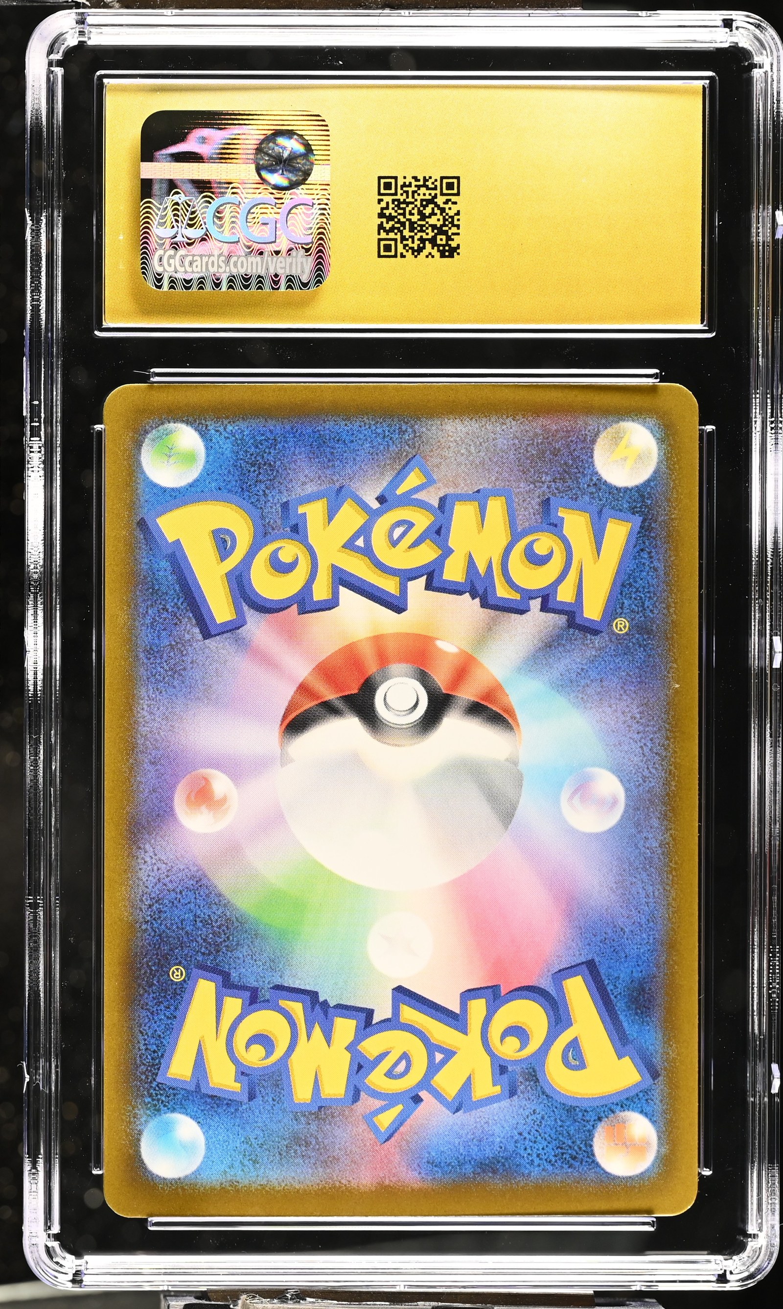Team Rocket's Mimikyu #205/193 Japanese Mega Dream Ex CGC Pristine 10 Pokemon Graded Slab — back