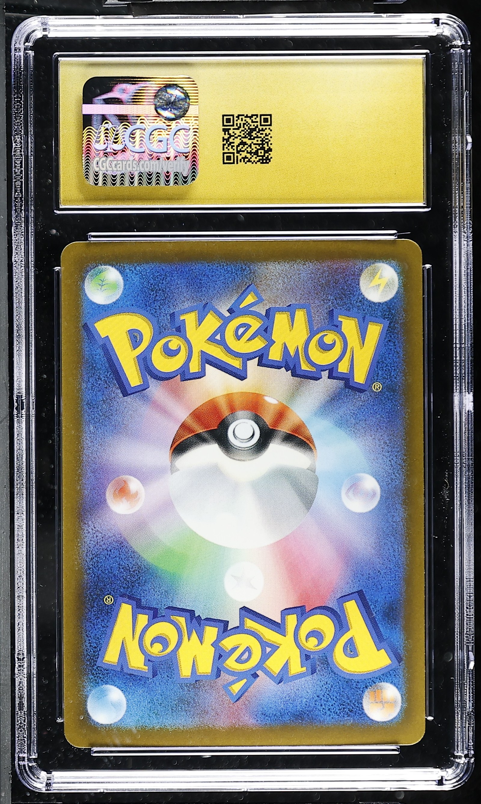Inkay #085/076 Japanese Storm Emeralda CGC Pristine 10 Pokemon Graded Slab — back
