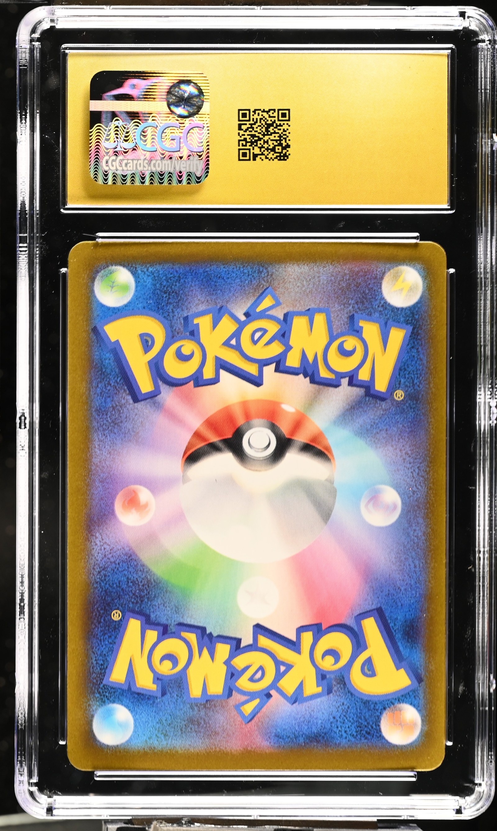 Fomantis #082/081 Japanese Abyss Eye CGC Pristine 10 Pokemon Graded Slab — back