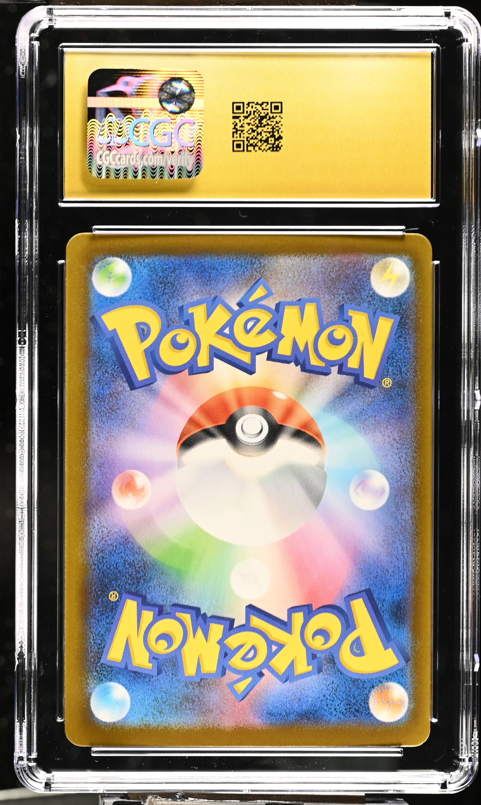 Fomantis #082/081 Japanese Abyss Eye CGC Pristine 10 Pokemon Graded Slab — back