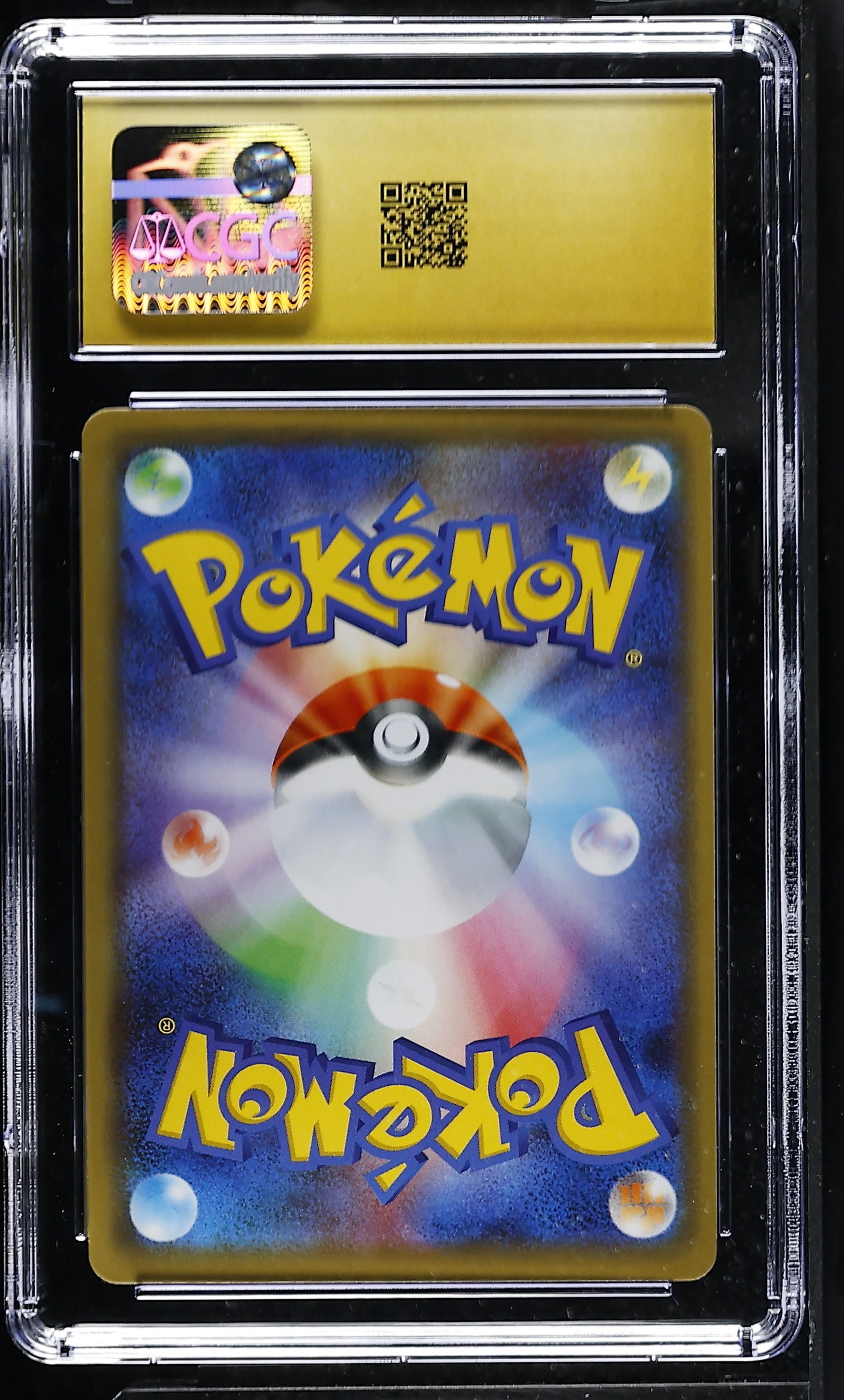 Mewtwo & Mew GX #052/173 Japanese Tag All Stars CGC Pristine 10 Pokemon Graded Slab — back