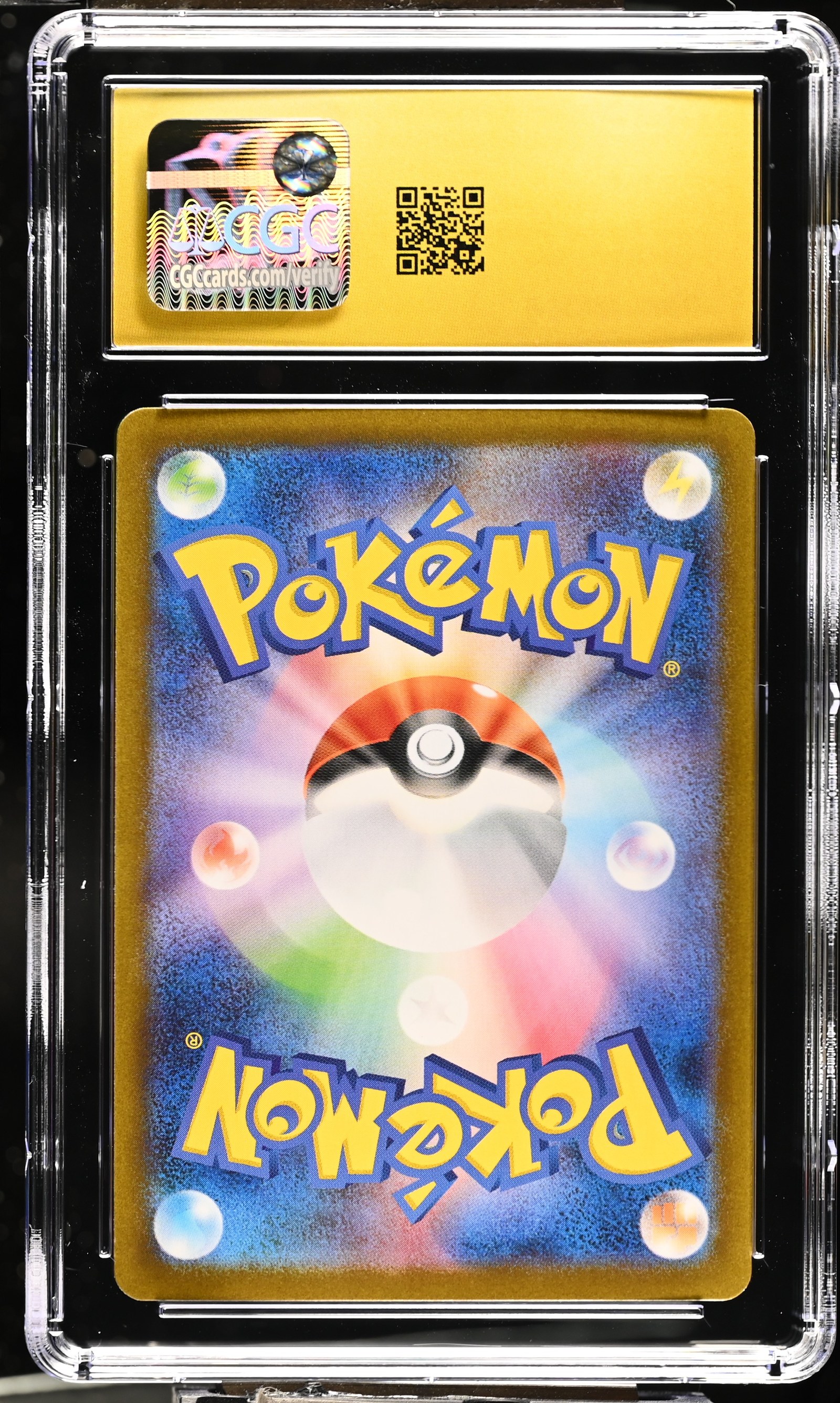 Pikachu ex #122/106 Japanese Super Electric Breaker CGC Pristine 10 Pokemon Graded Slab — back