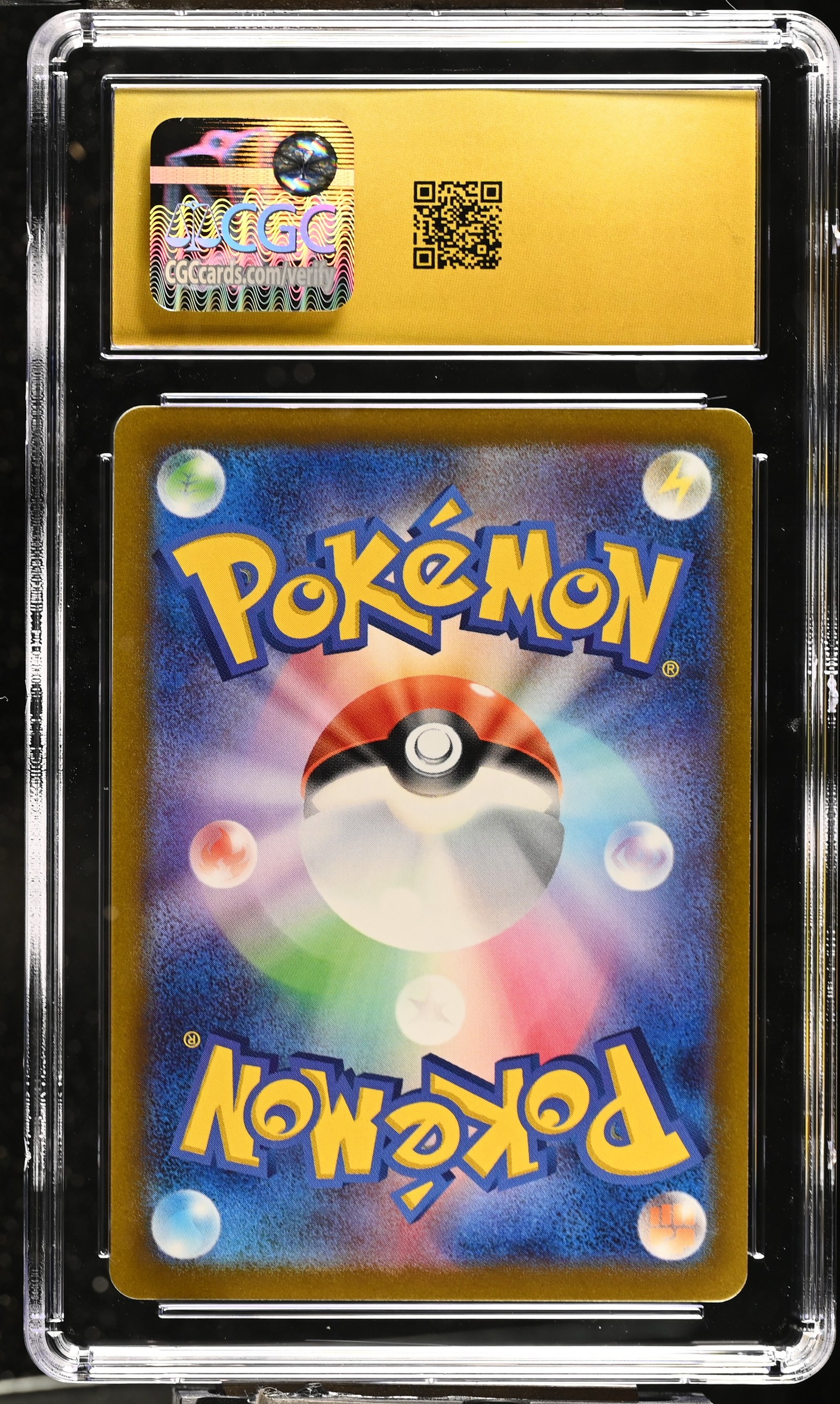Pikachu #026/069 Japanese Eevee Heroes CGC Pristine 10 Pokemon Graded Slab — back
