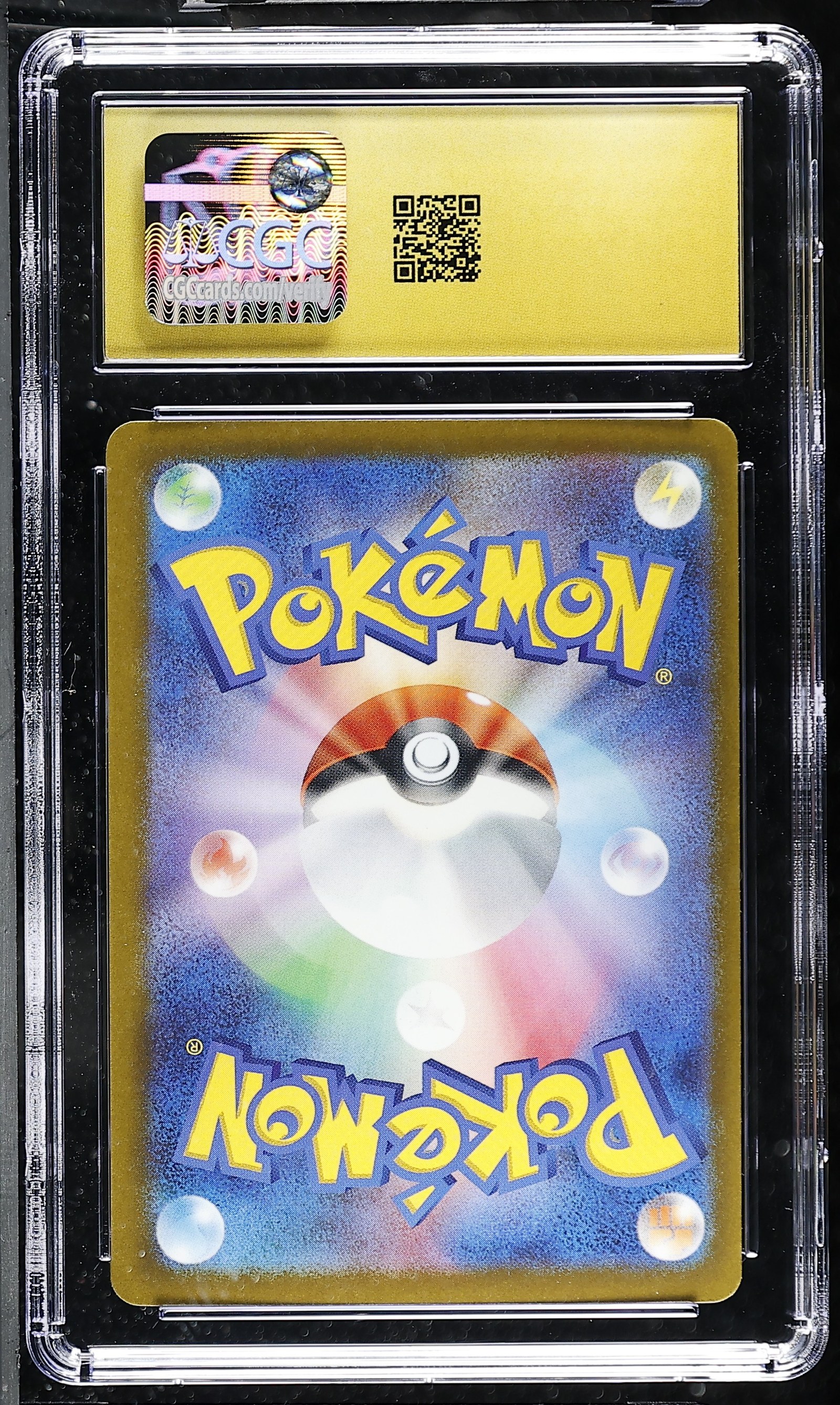 Mega Lucario ex #092/193 Japanese Mega Dream Ex CGC Pristine 10 Pokemon Graded Slab — back