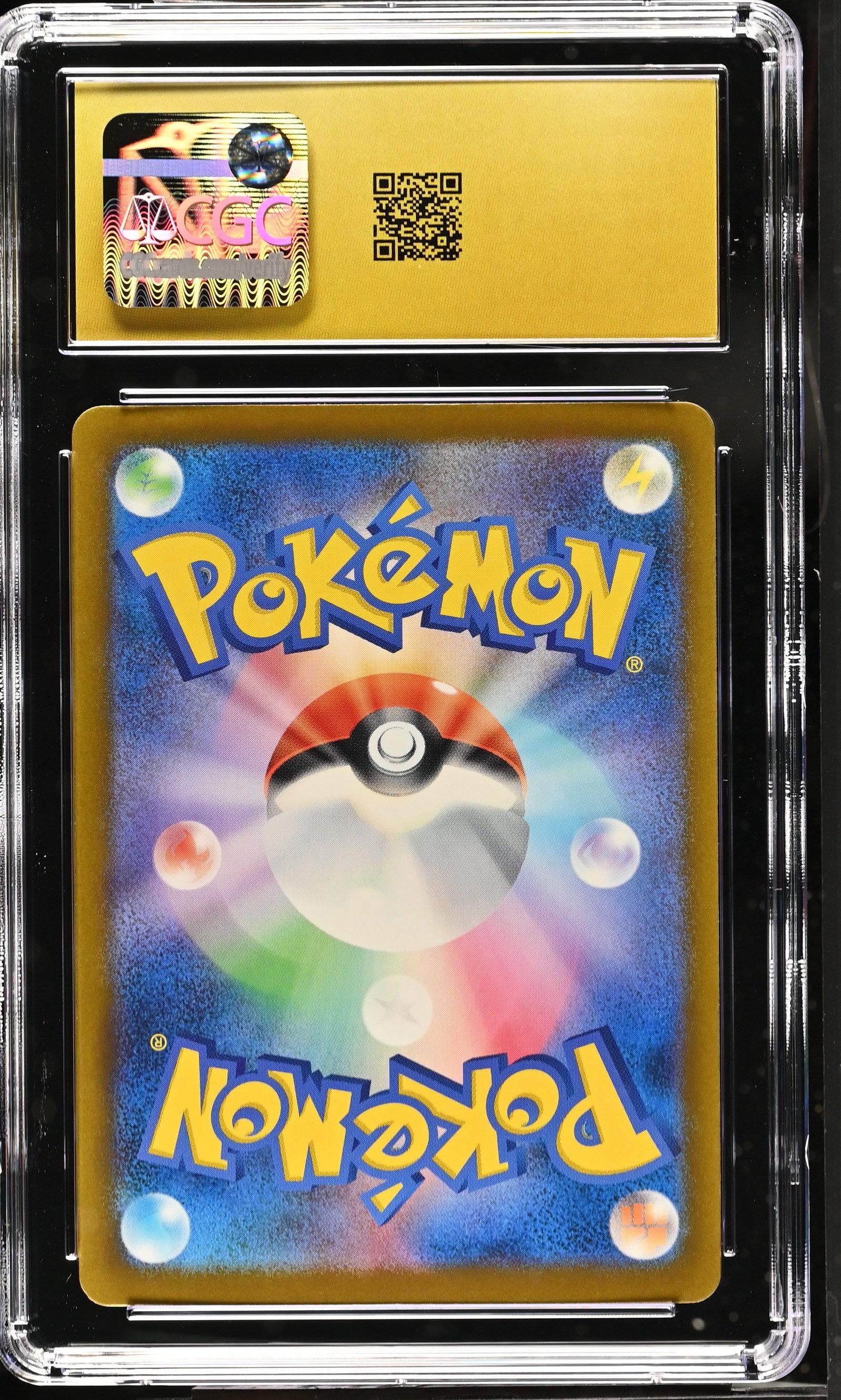 Mega Chandelure ex #036/081 Japanese Abyss Eye CGC Pristine 10 Pokemon Graded Slab — back