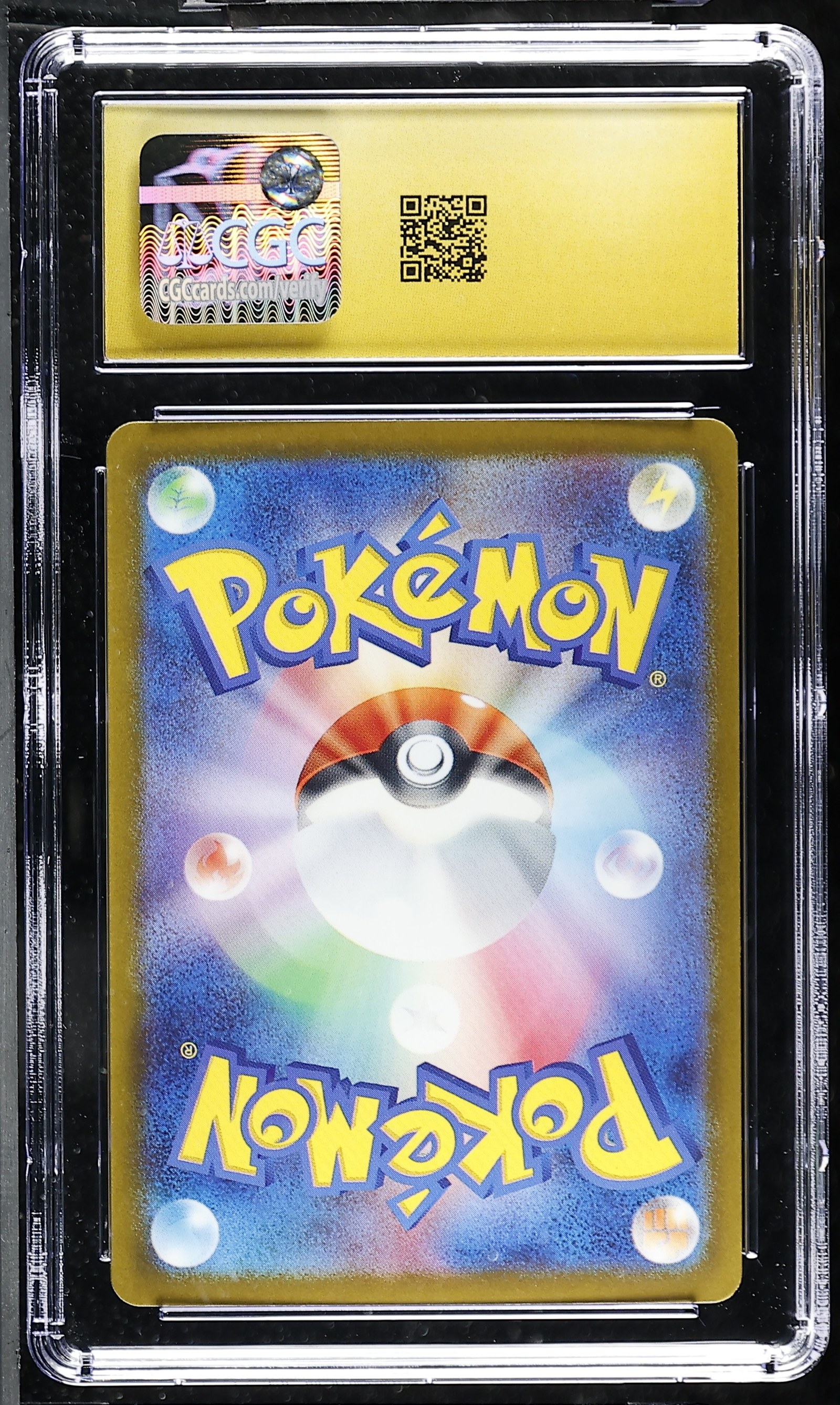 Prism Tower #113/083 Japanese Ninja Spinner CGC Pristine 10 Pokemon Graded Slab — back