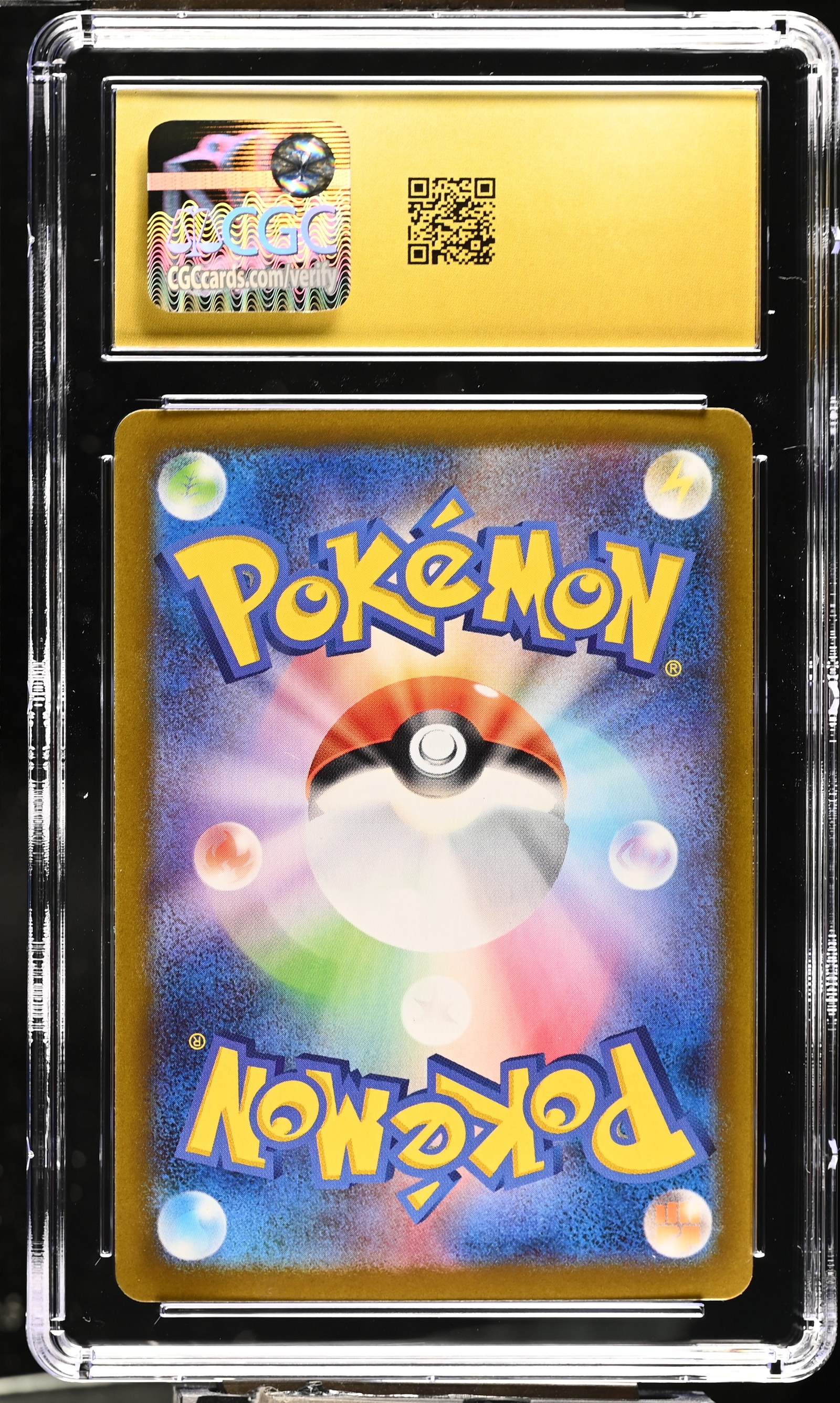 Espeon ex #063/187 Japanese Terastal Festival CGC Pristine 10 Pokemon Graded Slab — back