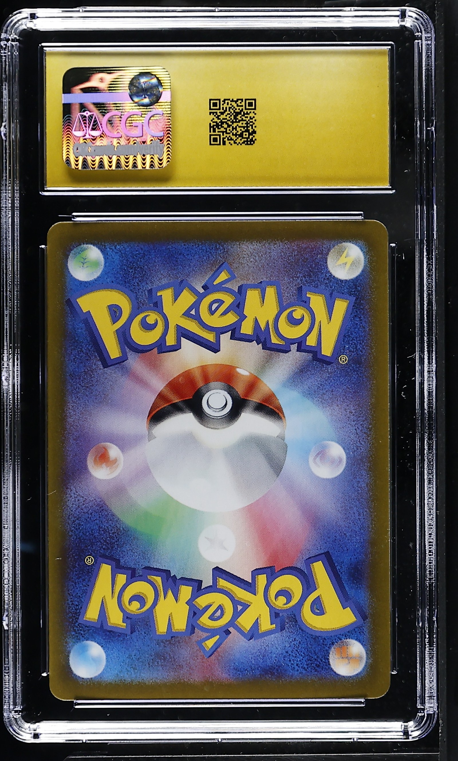 Pikachu ex #033/106 Japanese Super Electric Breaker CGC Pristine 10 Pokemon Graded Slab — back