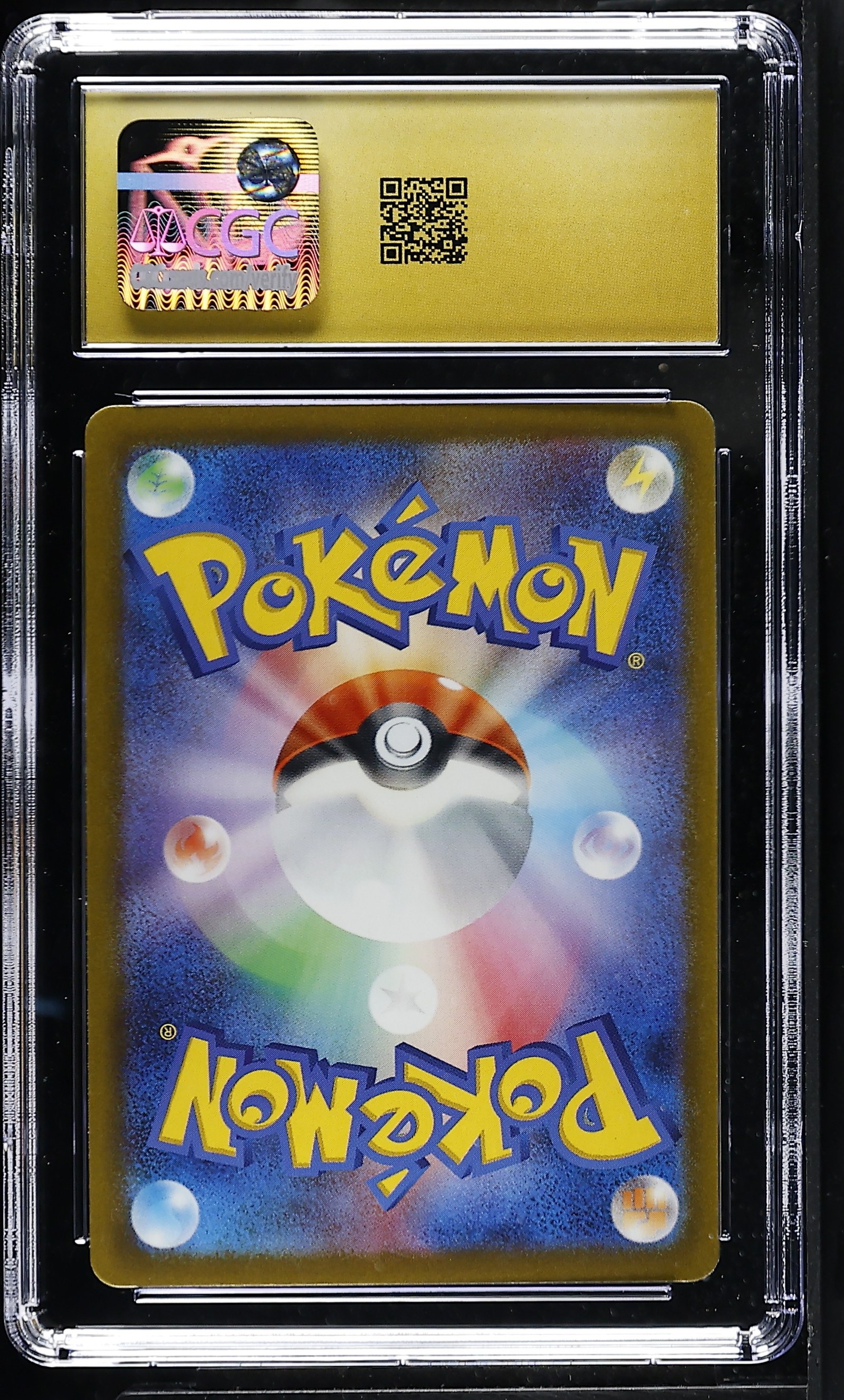 Mankey #040/081 Japanese Abyss Eye CGC Pristine 10 Pokemon Graded Slab — back