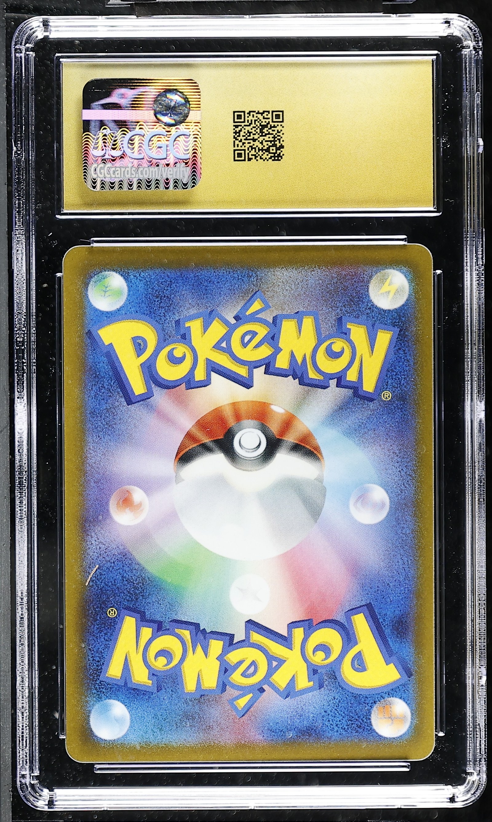 Pachirisu #029/078 Japanese Violet Ex CGC Pristine 10 Pokemon Graded Slab — back